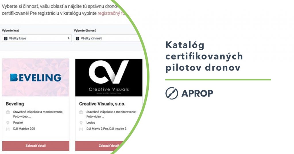 Titulný obrázok pre katalóg licencovaných pilotov dronov na slovensku