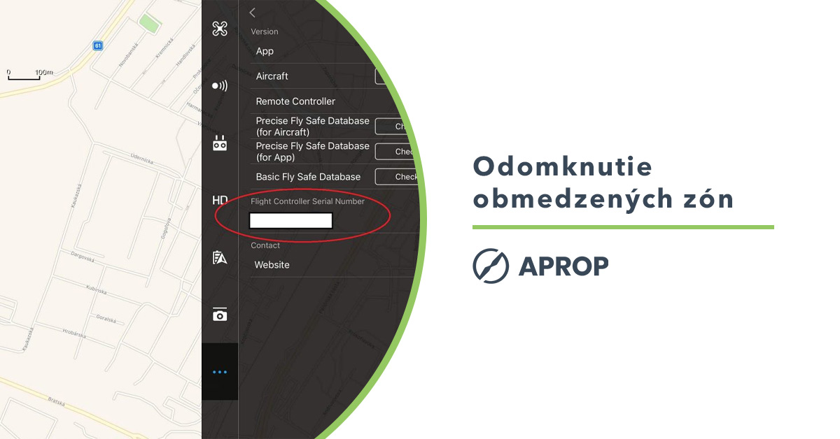 Titulný obrázok k návodu ako odomkn úť obmedzené vzdušné priestory dronov DJI